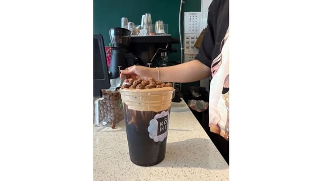PISTACHIO FOAM COLD BREW.